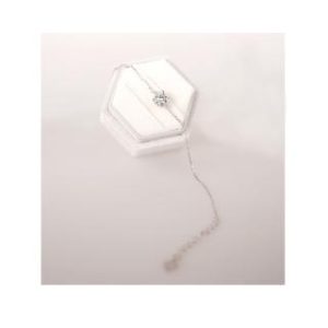 【BIOAM 佰歐安】一克拉莫桑鑽手鍊/手環純銀六爪愛心皇冠(女王節/過爐款/莫桑鑽手鍊/手環/不過敏)