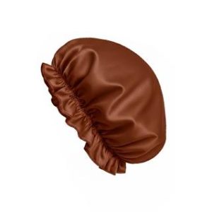 【BIOAM 佰歐安】天然蠶絲大尺寸舒眠護髮帽深咖啡(蠶絲護髮帽/防靜電護髮睡眠/女王節)