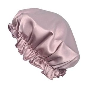 【BIOAM 佰歐安】天然蠶絲大尺寸舒眠護髮帽紫霞絲語(蠶絲護髮帽/防靜電護髮睡眠/女王節)