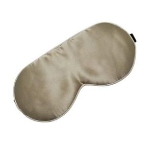 【BIOAM 佰歐安】天然蠶絲大尺寸舒眠眼罩香檳金(蠶絲眼罩/睡眠遮光熟睡/女王節)