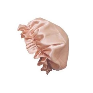 【BIOAM 佰歐安】天然蠶絲大尺寸舒眠護髮帽玫瑰金(蠶絲護髮帽/防靜電護髮睡眠/女王節)