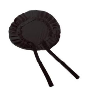 【BIOAM 佰歐安】天然蠶絲大尺寸舒眠護髮帽綁帶款優雅黑(蠶絲護髮帽/防靜電護髮睡眠/女王節)