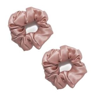 【BIOAM 佰歐安】天然蠶絲甜甜圈護髮髮圈粉紫金兩入(丸子頭/馬尾/護髮髮圈/局部髮捲/女王節)