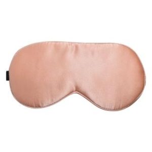 【BIOAM 佰歐安】天然蠶絲大尺寸舒眠眼罩玫瑰金色(蠶絲眼罩/睡眠遮光熟睡/女王節)