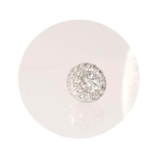 【BIOAM 佰歐安】1克拉莫桑鑽耳環磁吸式滿鑽光環純銀鍍18K白金(女王節/過爐款/莫桑鑽耳環/不過敏):圖片 5