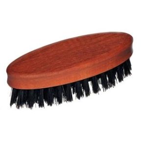 【FALLER 芙樂】德國製梨木黑豚鬃鬍鬚鬢角輕巧柔順刷(豬鬃梳/鬍鬚修容美容/女王節)