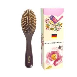 【FALLER 芙樂】德國製FSC大尺寸梣木氣墊木齒梳防靜電柔順直髮(氣墊梳/梳頭按摩美容/女王節)