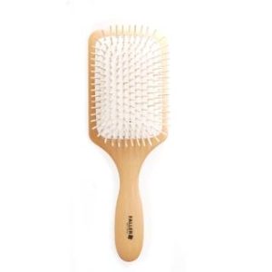 【FALLER 芙樂】德國製FSC櫸木氣墊好按摩木齒梳 防靜電柔順直髮(氣墊好按摩梳/梳頭按摩美容/女王節)