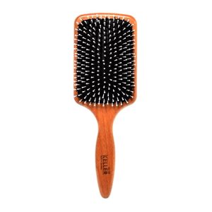 【FALLER 芙樂】德國製FSC櫸木黑豚鬃柔珠氣墊好按摩梳(氣墊好按摩梳/梳頭按摩美容/好運節)