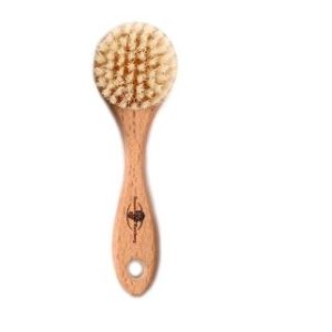 【BRAUN WETTBURG 珀薇】德國製白豚鬃角質潔顏刷面膜刷洗面刷面膜刷(厚刷/沐浴按摩美容潔顏/女王節)