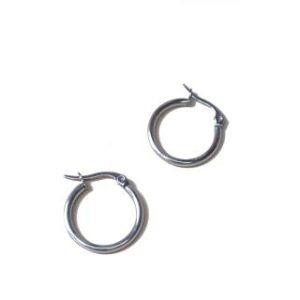 【耀眼美人】優雅圈圈易扣式鈦閃耀/鈦鋼耳環(過爐款/耳環/造型美容美感品味/女王節)