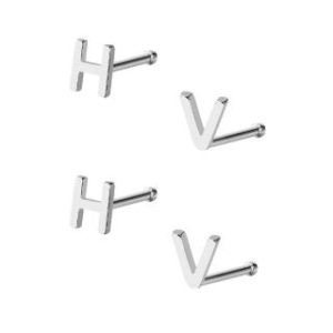 【耀眼美人】快樂勝利銀色字母養耳棒鈦閃耀/鈦鋼耳環(過爐款/耳環/造型美容美感品味/女王節)