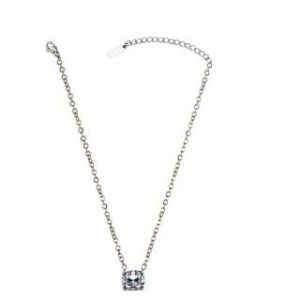 【耀眼美人】閃耀80分鋯石鑽鈦閃耀不鏽鋼鎖骨項鍊(鎖骨鍊/過爐款/美容美感品味/女王節)