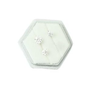 【耀眼美人】超閃耀60分一克拉一點六克拉莫桑鑽耳環套組鈦鋼後鎖式(過爐款/莫桑鑽耳環/女王節)