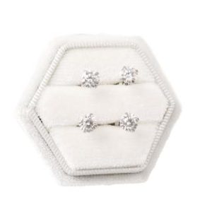 【耀眼美人】超閃耀一克拉10心箭/16心箭莫桑鑽耳環鈦閃耀/鈦鋼耳環後鎖式(16+10心箭/女王節)