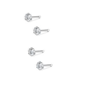 【耀眼美人】閃耀愛心鋯石鑽養耳棒鈦閃耀/鈦鋼耳環(過爐款/女王節/造型美容美感品味)