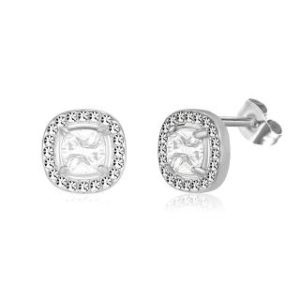 【耀眼美人】不鏽鋼鈦閃耀璀璨蜜糖鑽耳環(過爐款/耳環/造型美容美感品味/女王節)