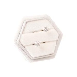 【耀眼美人】超閃耀一克拉16心16箭莫桑鑽耳環鈦閃耀/鈦鋼耳環後鎖式(16心16箭/莫桑鑽耳環/女王節)