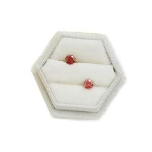 【耀眼美人】超閃耀一克拉紅寶石莫桑鑽耳環鈦閃耀/鈦鋼耳環後鎖式(女王節/過爐款/莫桑鑽耳環/不過敏)