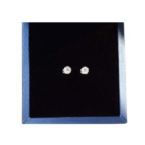 【耀眼美人】超閃耀60分莫桑鑽鎖式耳環鈦閃耀/鈦鋼耳環(好運節/八心八箭/莫桑鑽耳環/造型美容美感品味)