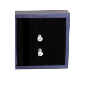 【耀眼美人】超閃耀一克拉莫桑鑽鎖式耳環鈦閃耀/鈦鋼耳環(過爐款/八心八箭/莫桑鑽耳環/好運節)