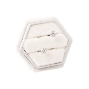 【耀眼美人】超閃耀一克拉16心16箭莫桑鑽耳環鈦閃耀/鈦鋼耳環後鎖式(新款/16心16箭/莫桑鑽耳環/女王節)