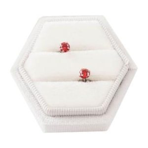 【耀眼美人】超閃耀60分紅寶石莫桑鑽耳環鈦閃耀/鈦鋼耳環後鎖式(女王節/過爐款/莫桑鑽耳環/不過敏)