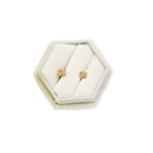 【耀眼美人】超閃耀一克拉香檳金莫桑鑽耳環鈦閃耀/鈦鋼耳環後鎖式(女王節/過爐款/莫桑鑽耳環/不過敏)