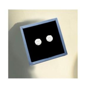 【耀眼美人】超閃耀四克拉莫桑鑽耳環鈦閃耀/鈦鋼耳環後鎖式(女王節/過爐款/莫桑鑽耳環/不過敏)