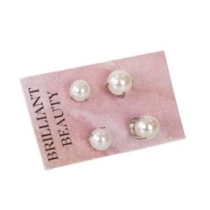 【耀眼美人】珍珠後鋯石鑽0.6公分+0.7公分鈦閃耀/鈦鋼耳環鎖式耳環(女王節/造型/轉式耳環/睡覺可戴)